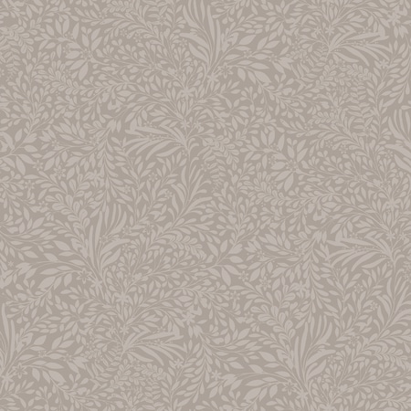 Manhattan Comfort Macon Kristina Grey Botanical 33 ft L X 209 in W Wallpaper BR4080-92118